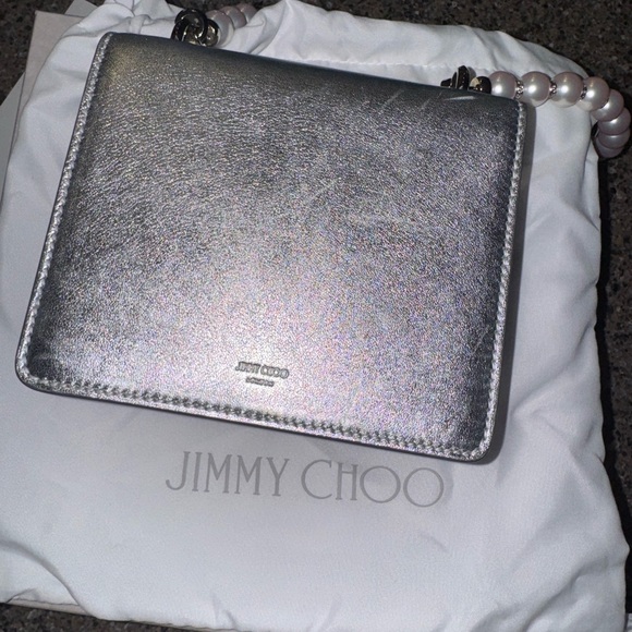 Varenne XS Pearly Crystal Metallic Shoulder Bag - Jimmy Choo - Picture 14 of 16
